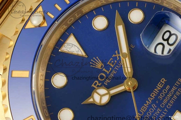 MiroTime 0220 EasyMatch Submariner 116618 LB Blue Ceramic YG Plated 904L Steel Clean 1:1 Best Edition VR 2092